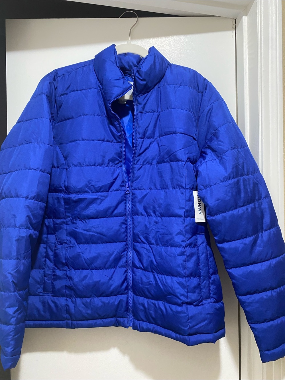 Old Navy Bright Royal Blue Women's Lightweight Puffer Jacket